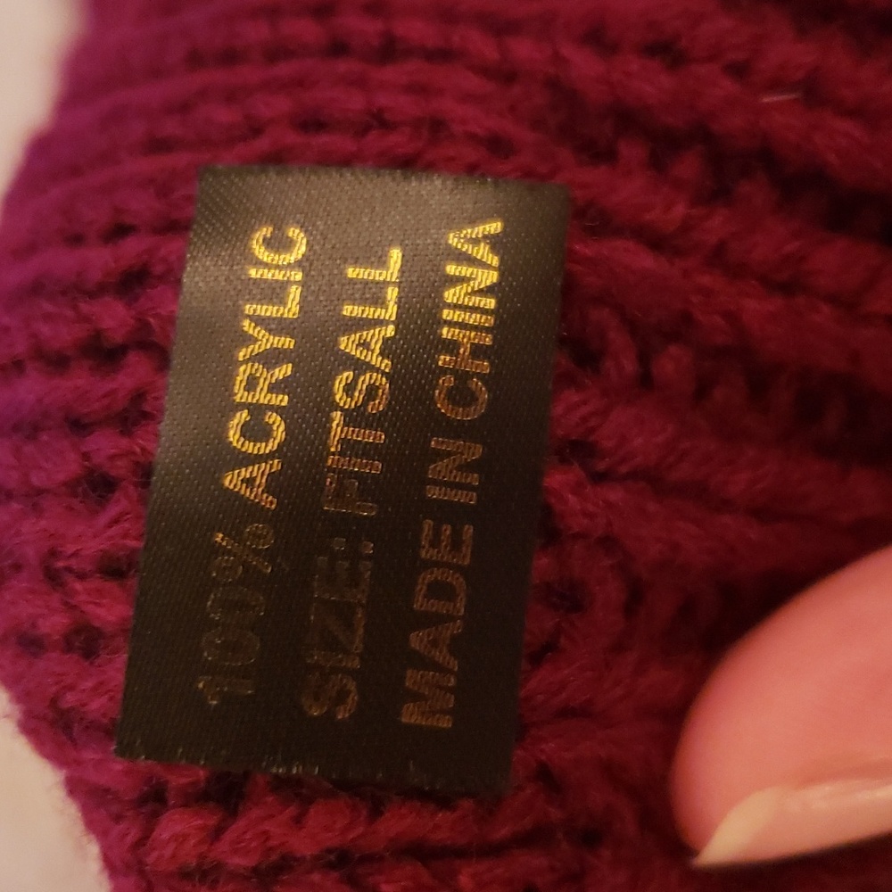 Chunky Knit Beret - Picture 3 of 3